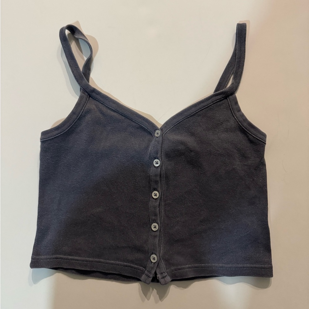 Good Condition Brandy Melville Cropped Button Camisole